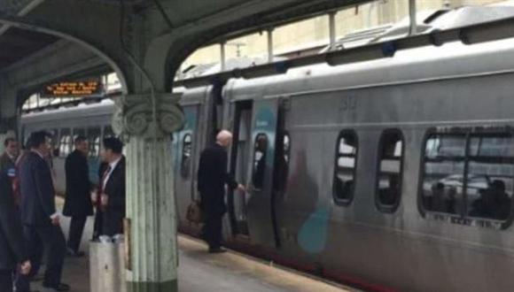 Joe Biden, ex vicepresidente de Obama, volvió a su casa en tren