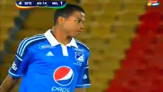 Andy Polo anotó así su primer gol en Millonarios de Colombia