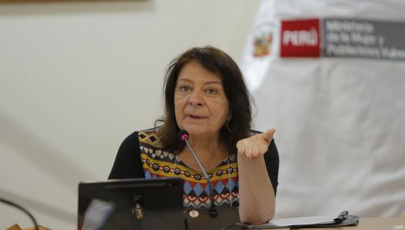 La ministra Diana Miloslavich se pronunció contra las declaraciones de Wilmar Elera | Foto: MIMP