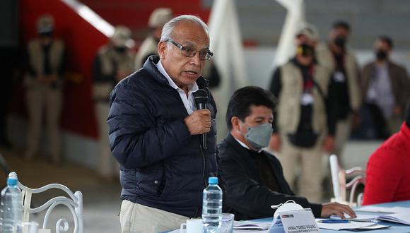 Aníbal Torres durante el IV Consejo de Ministros Descentralizado en Huancayo. (Foto: PCM)