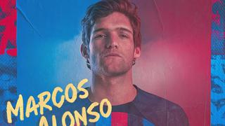 Barcelona oficializó el fichaje de Marcos Alonso por una temporada
