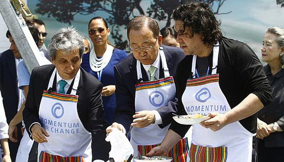COP 20: El ceviche vegetariano de Gastón Acurio y Ban Ki-moon