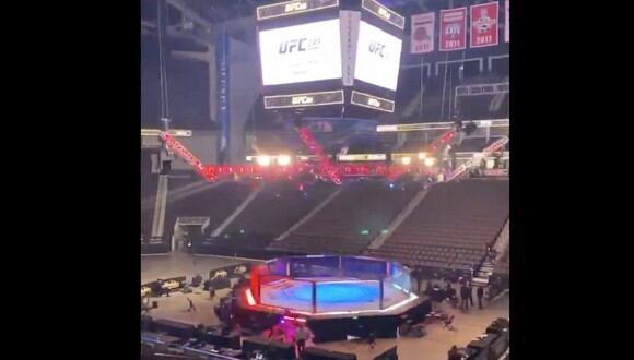 Así luce la arena previo al UFC 249 | Foto: Captura