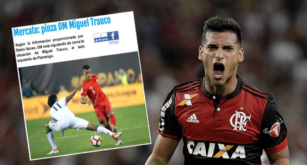 Miguel Trauco anotó el empate de Flamengo ante Fluminense en el Brasileirao | Foto: Edición/Getty
