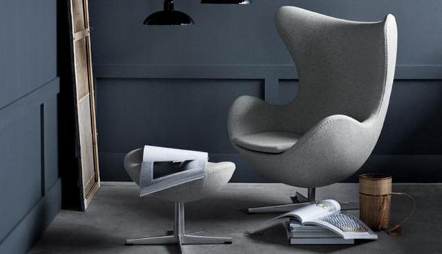 Silla Egg. Es la silla más lúdica de la lista. Fue creada por el danés Arne Jacobsen, en 1958, para el lobby del SAS Royal Hotel. (Foto: Fritz Hansen)
