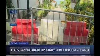 Barranco: acceso a playas de la Costa Verde fue cerrado temporalmente por filtración de agua | VIDEO