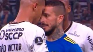 Pudo ser expulsado: Benedetto y la fuerte discusión que tuvo en el Boca-Corinthians