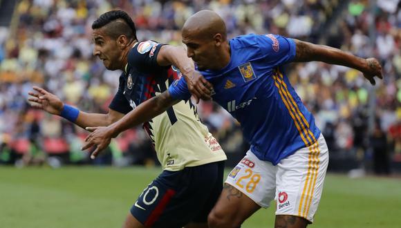 América empató 2-2 con Tigres en vibrante partido por la Liga de México. (Foto: Agencias)