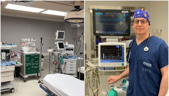 Un video publicado en YouTube sirvió para que el anestesista y doctor en mecánica respiratoria Alain Gauthier adaptara uno de los ventiladores, permitiendo que atienda en paralelo a más de un paciente con tamaño y capacidad pulmonar similares. (Twitter)