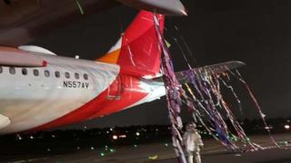 Un globo aerostático se enredó en un avión de Avianca durante su aterrizaje en Colombia | VIDEO