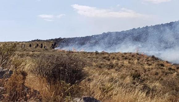 Arequipa: controlan incendio forestal ocurrido en el distrito de Pocsi