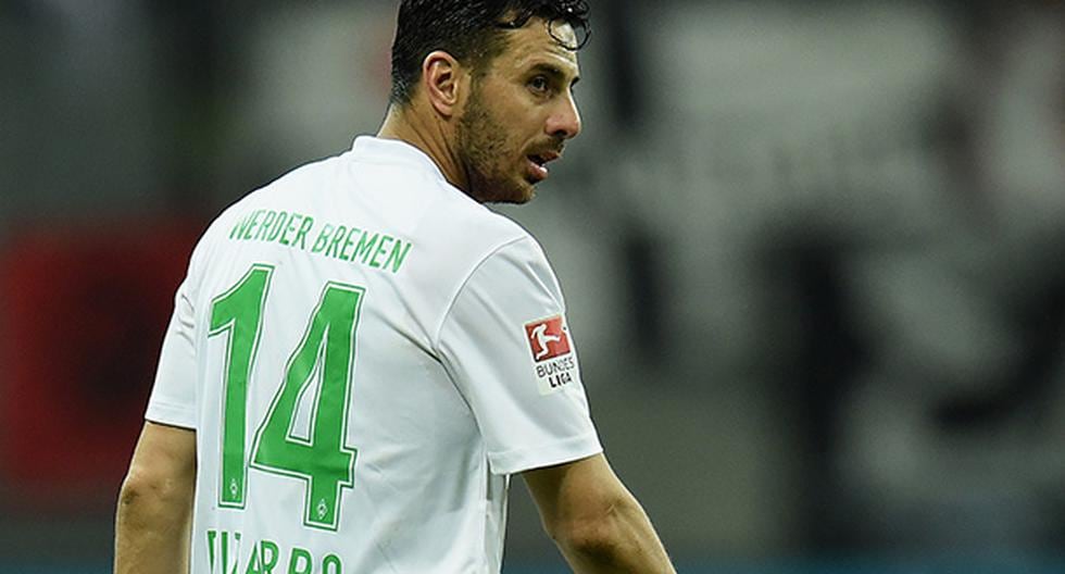 Claudio Pizarro acaba de anotar su gol número 179 en Bundesliga. El delantero peruano del Werder Bremen está a tres de ser parte del Top 5 histórico (Foto: Getty Images)