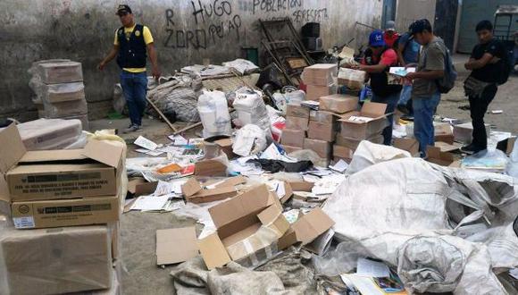 Lambayeque: hallan 6.000 textos escolares en taller reciclador