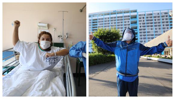 Pacientes del hospital Rebagliati fueron dados de alta tras vencer al coronavirus. (Foto: EsSalud)