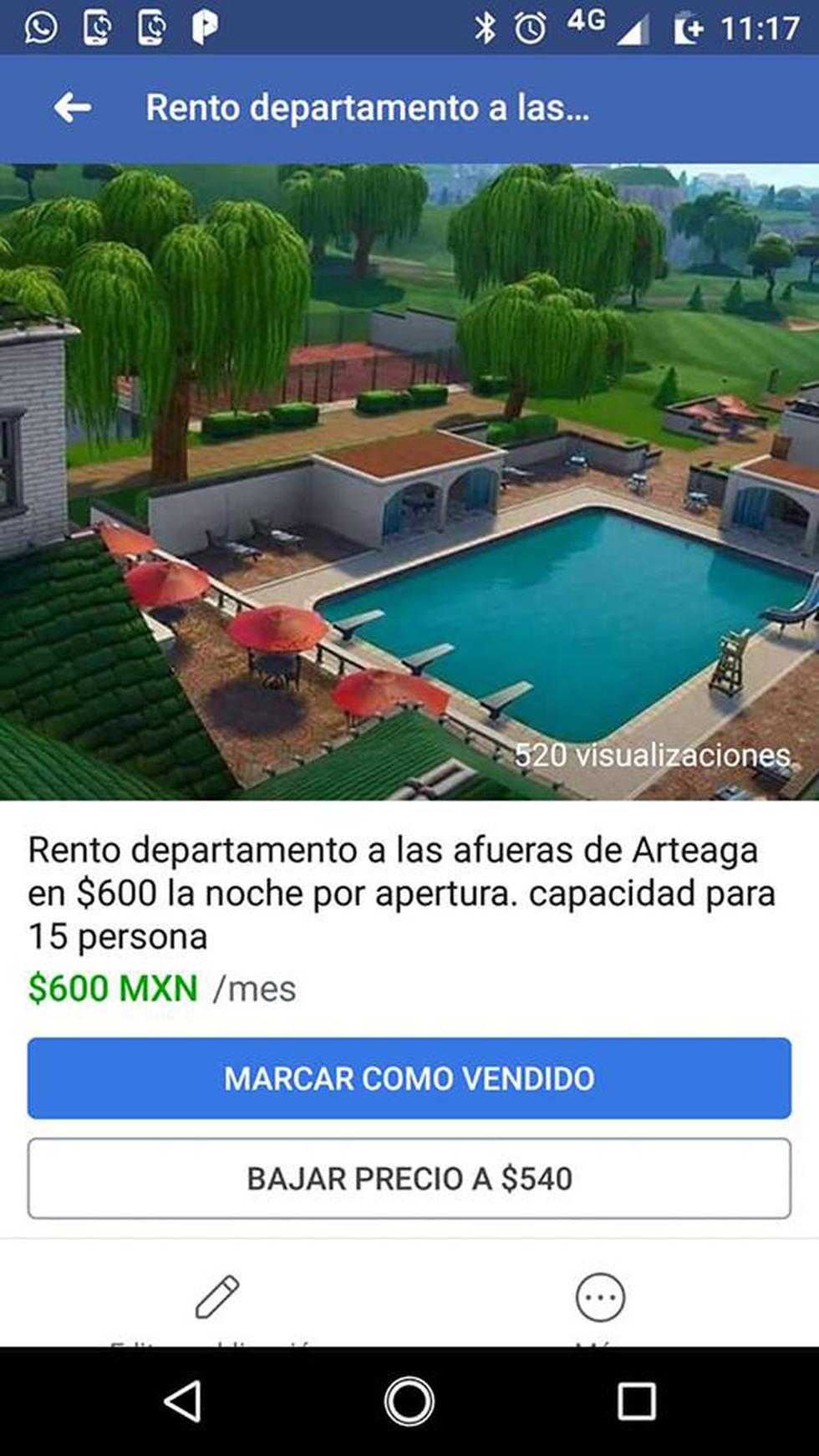 Facebook Viral: vendió casa de Fortnite como si fuera una real y todos  cayeron 'redonditos' | México | Fb | Face | Facebook | Fotos | Video |  REDES-SOCIALES | EL COMERCIO PERÚ