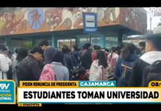 Estudiantes de la Universidad Nacional de Cajamarca toman campus en apoyo a las protestas contra el Gobierno