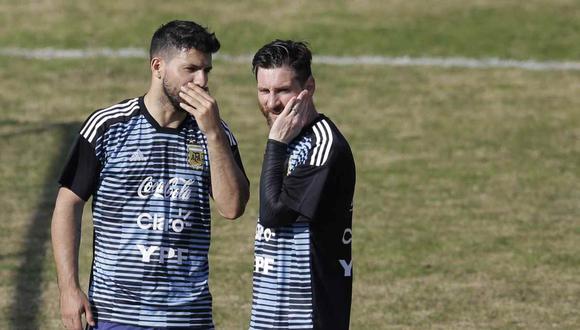 Sergio Agüero se refirió a Lionel Messi, en su vuelta a la selección argentina. (Foto: AP)