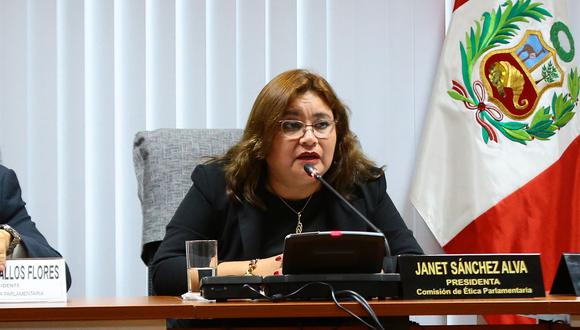 La congresista Janet Sánchez seguirá a cargo de la Comisión de Ética Parlamentaria. (Foto: Congreso)