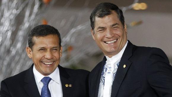 Ollanta Humala y Rafael Correa se reunirán hoy en Ecuador
