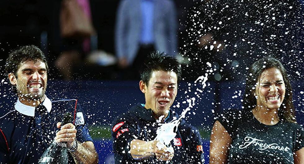 Kei Nishikori es campeón por segundo año consecutivo del Trofeo Conde de Godó. (Foto: EFE)