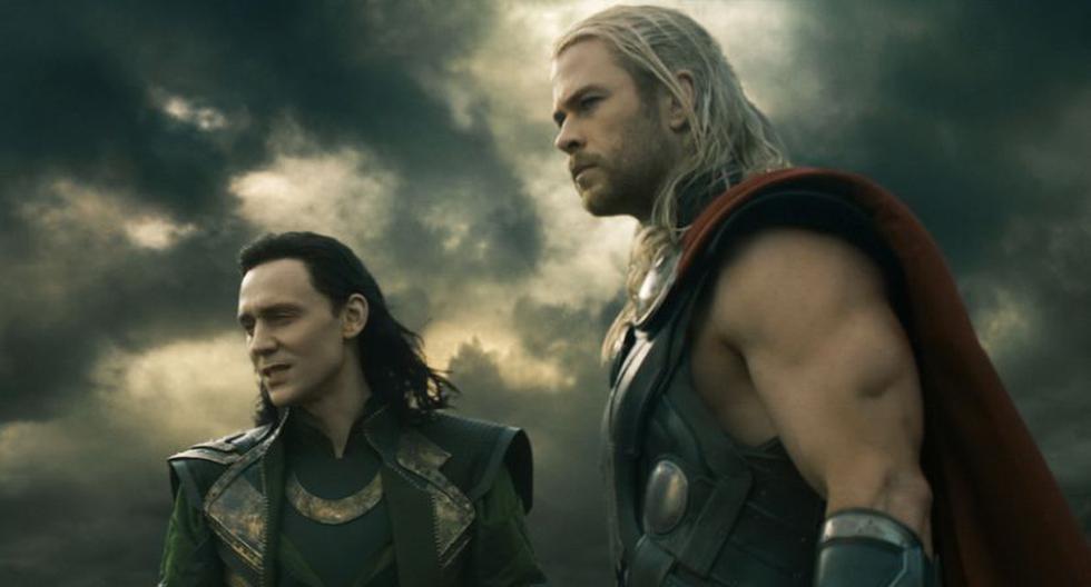 Tom Hiddleston es Loki y Chris Hemsworth es Thor en el universo cinematográfico de Marvel