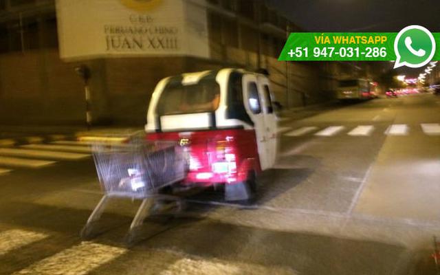 WhatsApp: mototaxi 'lleva' carrito del súper directo a casa - 2