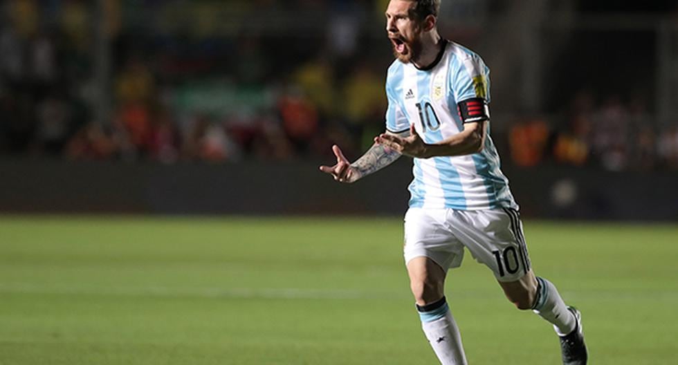 Lionel Messi anotó este golazo para la Argentina. (Foto: EFE)