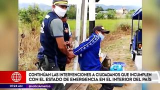 Tarapoto: ronda campesina ató a poste a ciudadano ebrio
