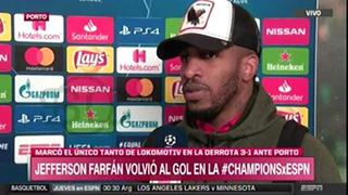 Jefferson Farfán y lo que dijo tras su gol con el Lokomotiv en Champions League | VIDEO