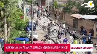 Barristas de Alianza Lima se enfrentan entre sí en la previa del partido ante Unión Comercio