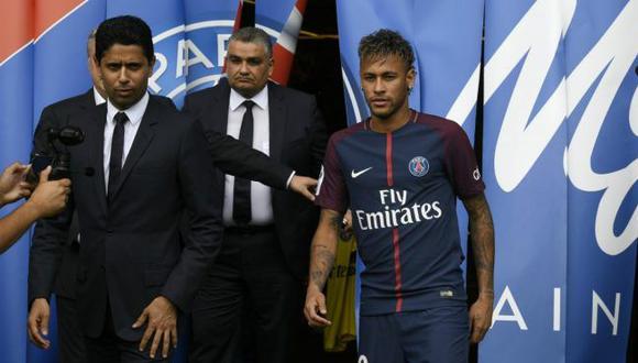 El presidente del PSG, Nasser Al-Khelaïfi, tomó una drástica decisión para que Neymar no se marche al Real Madrid. (Foto:AFP)