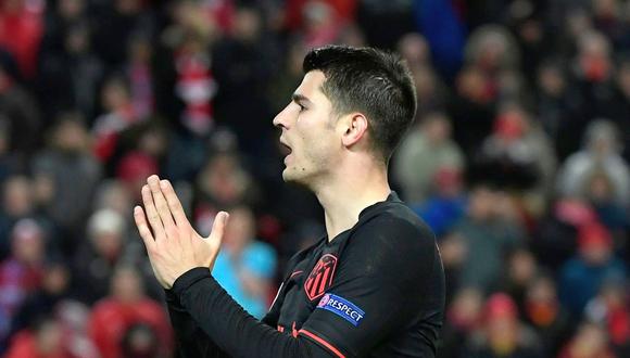 Álvaro Morata le dio el triunfo al Atlético de Madrid en el campo del Liverpool con un gol en el segundo tiempo extra.  (Foto: AFP / JAVIER SORIANO)