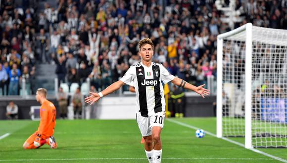 Juventus vs. Young Boys: Dybala marcó el 2-0 con este toque sutil de zurda. (Foto: EFE)