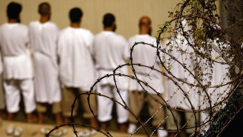 Despite the controversy surrounding it, the Guantanamo prison continues to house prisoners.  (GETTY IMAGES)