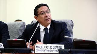 Fuerza Popular no pedirá explicaciones a congresista Miguel Castro