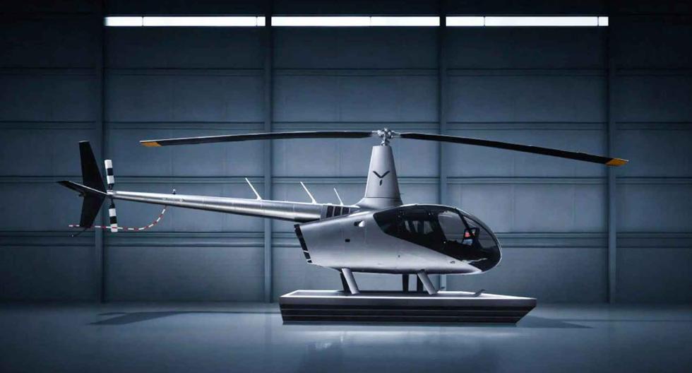 The helicopter with joystick, touch screen, and smart co-pilot controls