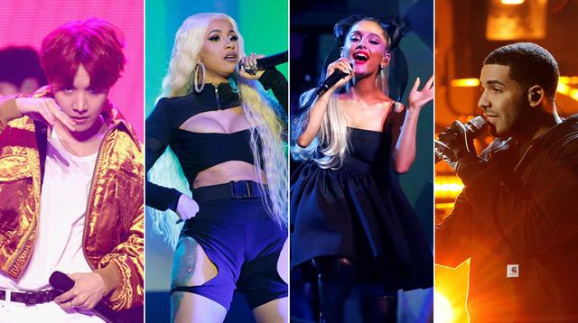 BTS, Cardi B, Ariana Grande y Drake entre los nominados a los Billboard 2019. (Foto: Agencias)