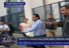 Guillermo Riera salió corriendo de sede del Ministerio Público