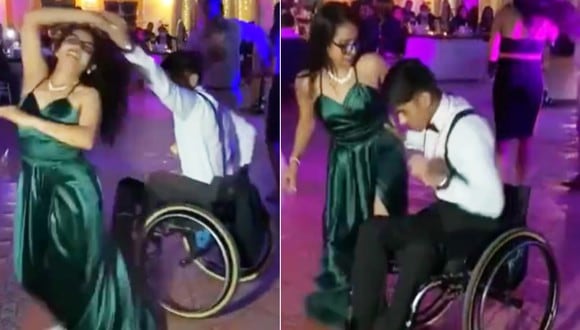 A pesar de estar en silla de rueda, un joven se lució en la pista de baile. (Imagen: frankrodando / TikTok)