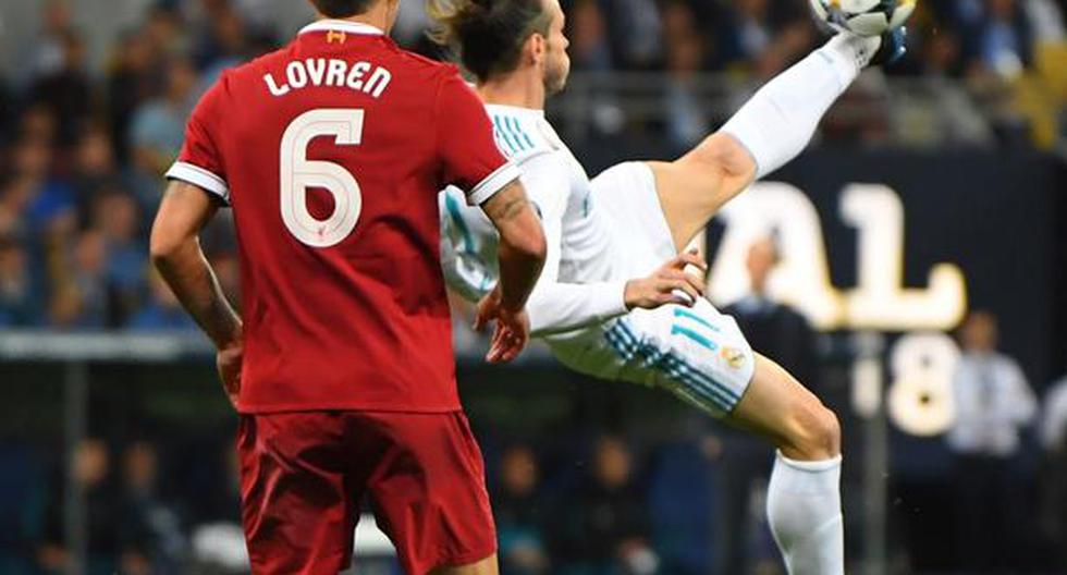 Gareth Bale anotó de chalaca el segundo de Real Madrid ante Liverpool | Foto: EFE