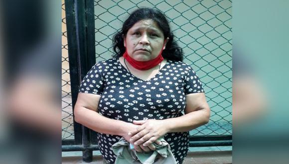 Agentes del INPE intervinieron a Gloria Elsa Jara Chávez (50). (Foto: INPE)