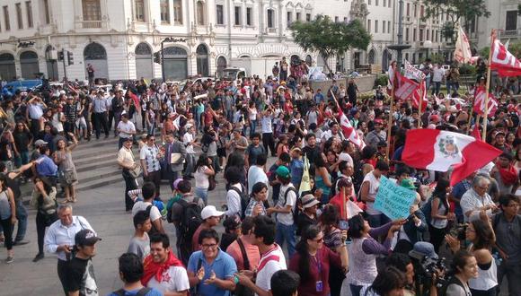 Policía Nacional se pronunció sobre la realización de marchas durante el estado de emergencia por ola delictiva en Lima y Callao | Foto: El Comercio / Referencial