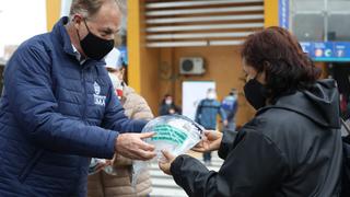 Coronavirus en Perú: entregaron 500 protectores faciales a usuarios del Metropolitano | FOTOS