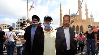“¡Cuélguenlos!”: los manifestantes en Beirut “llevan a la horca” a sus políticos “corruptos y negligentes” | FOTOS