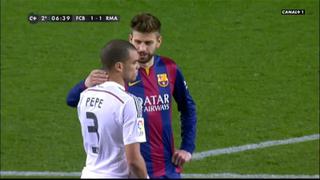 Piqué contó qué le preguntaban Pepe y el árbitro en el clásico