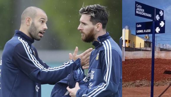 Messi y Mascherano no solo son amigos, también comparten una calle. (Foto: AFP)