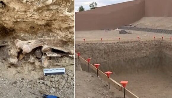 Huesos de miles de años de antigüedad fueron hallados en una excavación para hacer una piscina en Las Vegas. (Foto: KTNV Channel 13 Las Vegas / YouTube)