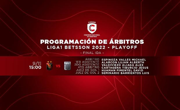 Michael Espinoza dirigirá el Melgar vs. Alianza Lima en Arequipa.