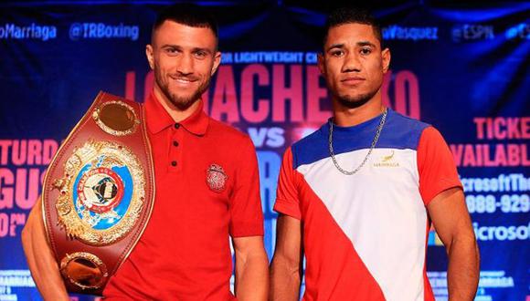 Vasyl Lomachenko vs. Miguel Marriaga EN VIVO y ONLINE boxeo en Los Ángeles por Título Superpluma OMB. (Foto: AFP)