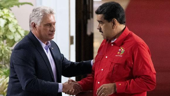 El presidente de Cuba, Miguel Díaz-Canel, mostró su apoyo a Nicolás Maduro luego del bloqueo que impuso Estados Unidos a Venezuela. (Foto: Bloomberg / archivo).
